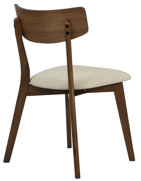 Ross 1+8 Walnut Dining Set with Cream Seats - Image 7