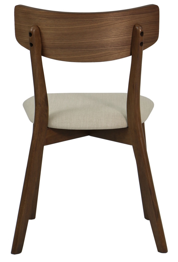 Ross 1+8 Walnut Dining Set with Cream Seats - Image 6