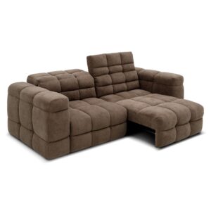 Welburn 3 Seater EcoDura Fabric Electric Sofa Bed