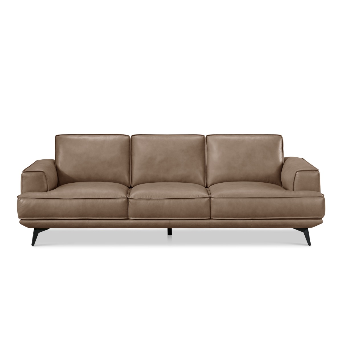 ZeLenka Premium Full Leather 4 Seater Sofa - Image 8